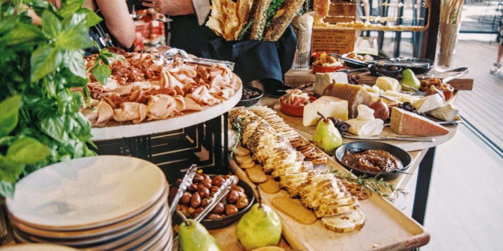 breakfast grazing table idea